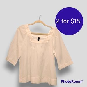 2/$15 Sale GAP White Top size L